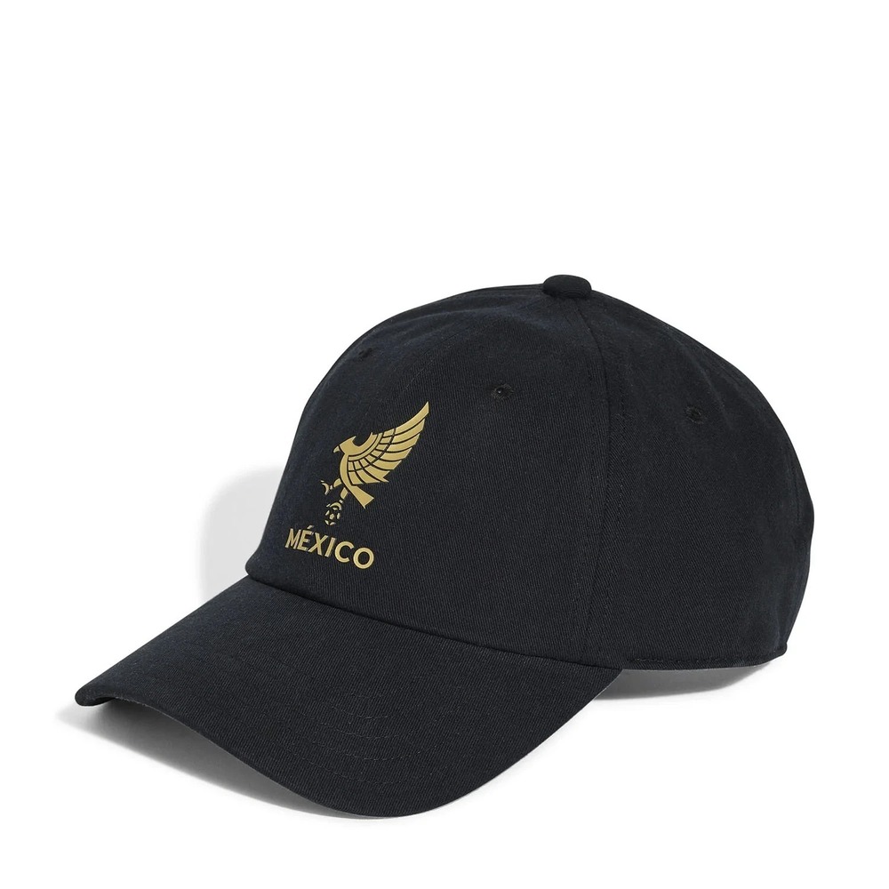 adidas® FMF Mexico de Oro Soccer Futbol Adjustable Cap in Black/Gold